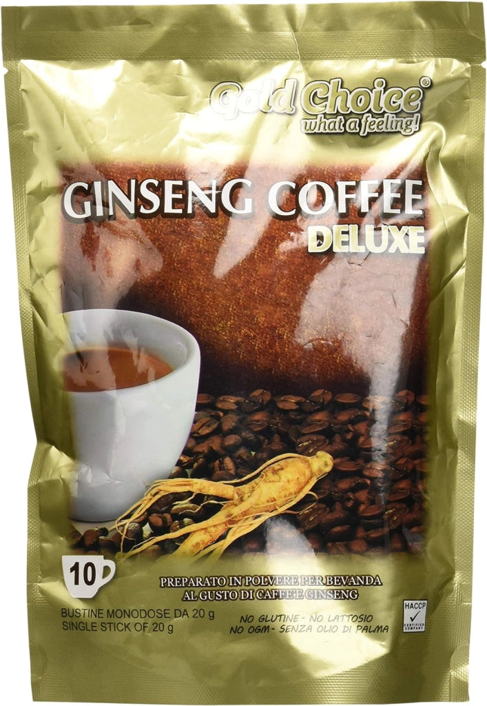 Ginseng coffee deluxe caffè solubile al ginseng 10 stick da 20g