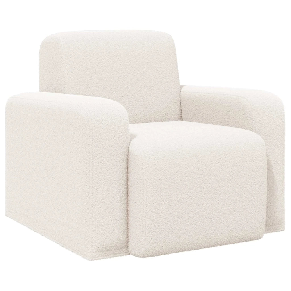 Poltrona Crema Bouclé 42042449