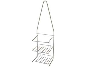 SUPPORTO A 2 PIANI PER DOCCIA ELLIPSE  cm.14x10x45    METALTEX