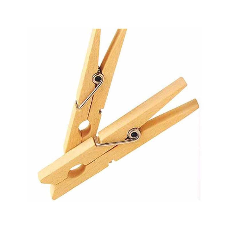 Mollette Biancheria Legno pz.10 E101 Cosatto