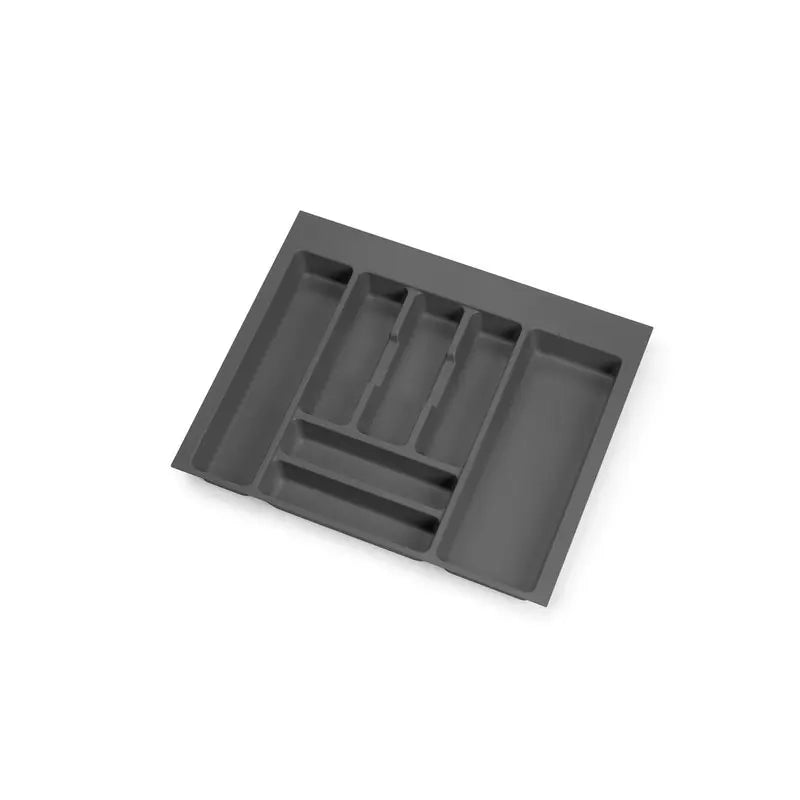Portaposate Optima per cassetto universale, modulo 600 mm, Tecnoplastica, Grigio antracite, 20 pezzi