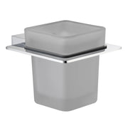 Porta spazzolini da parete DH in ottone cromato