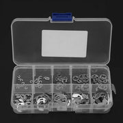 Kit di Clip Circolari 304 Rvs E Clip da 120 Stck 1.5Mm-10Mm con Clip Circolari