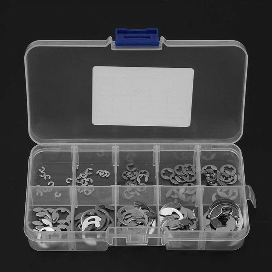 Kit di Clip Circolari 304 Rvs E Clip da 120 Stck 1.5Mm-10Mm con Clip Circolari