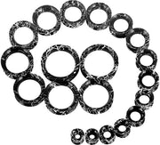 Set di espansione per piercing orecchio in silicone, 10 pezzi