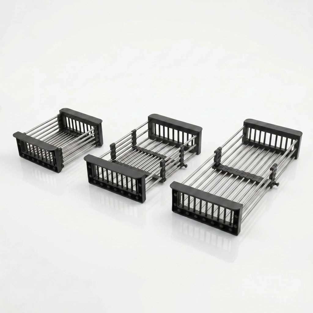 Set Di Accessori Per Lavello Da Cucina 3 Pz. Rea Black