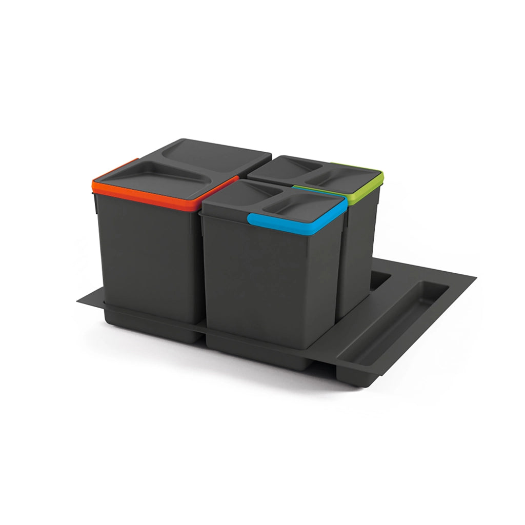 Set di contenitori con base Recycle per cassetti da cucina
