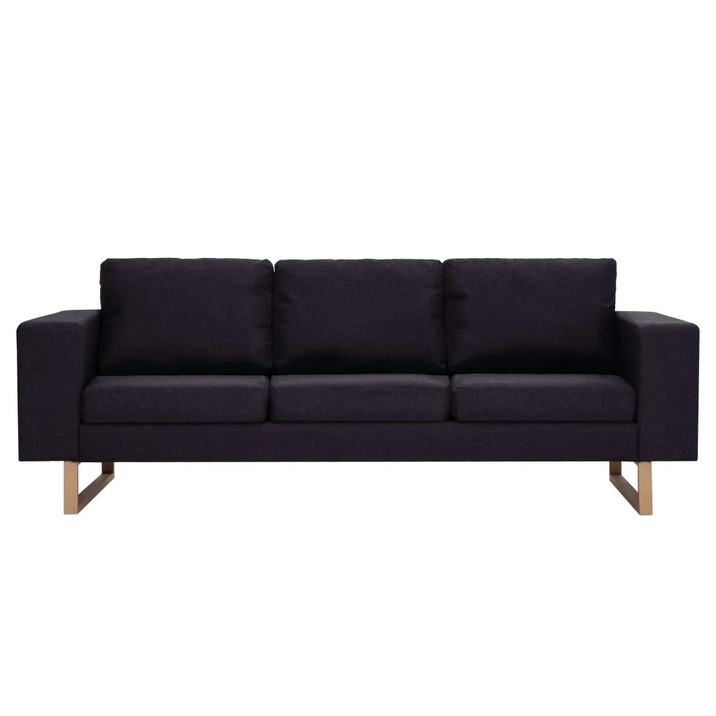 Set Divani 2 pz in Tessuto Nero 276863