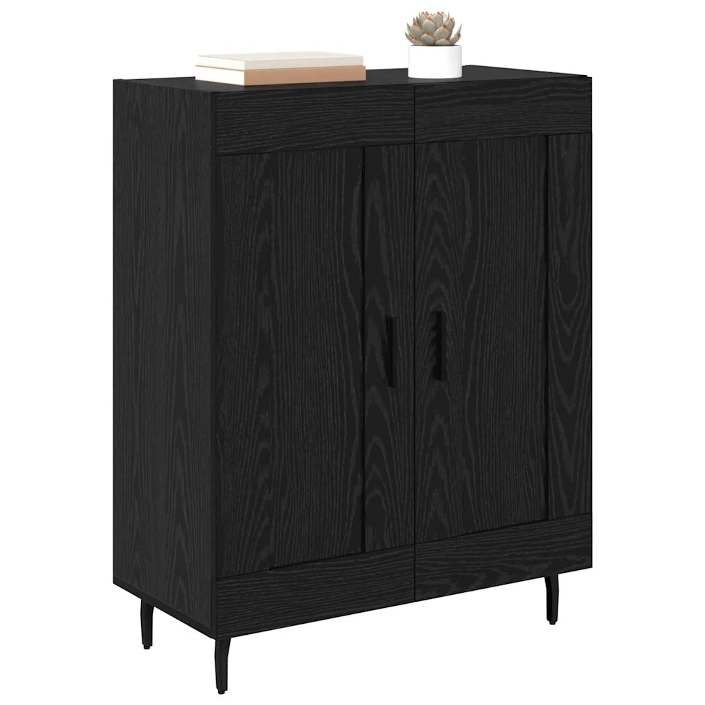 Credenza-Buffet-Armadio da cucina Rovere Nero 69,5 x 34 x 90 cm 264644
