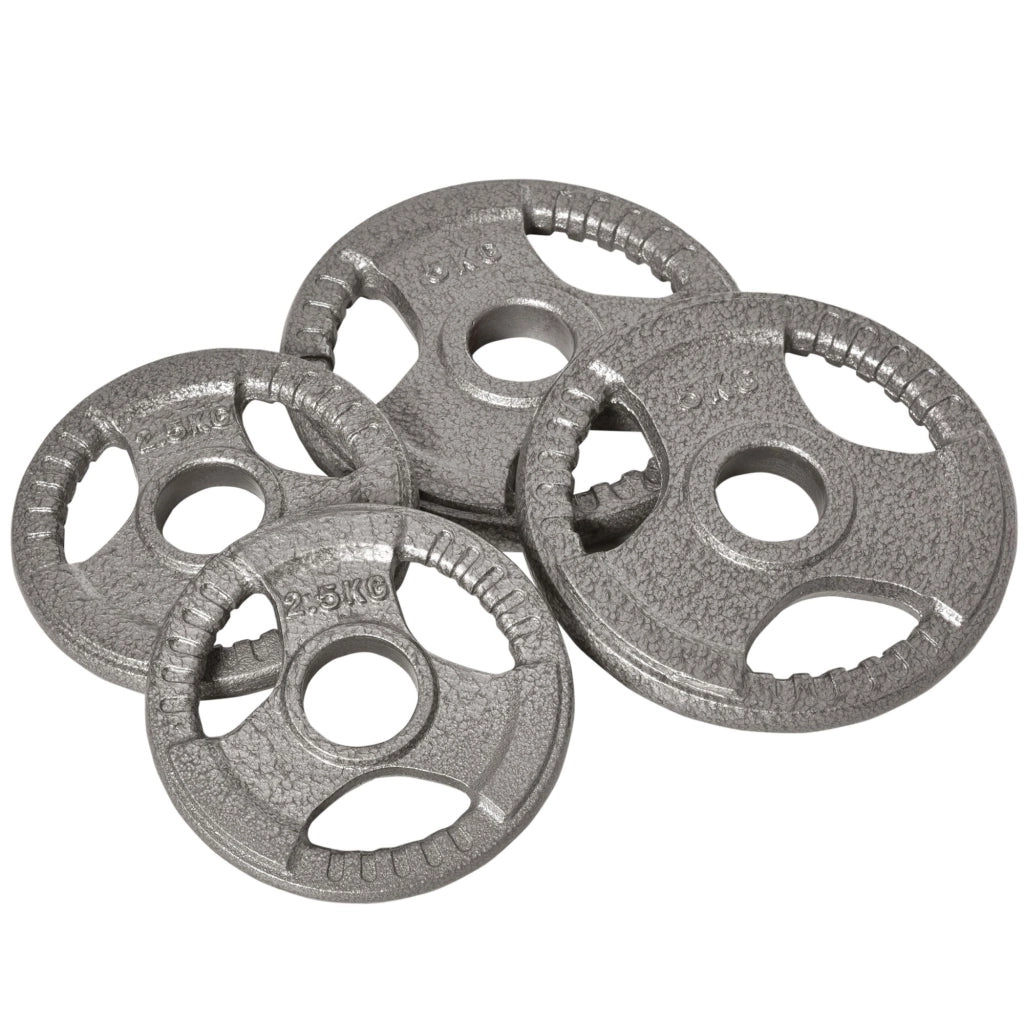 Dischi Pesi 2,5/2,5/5/5 kg ¨C Minimal ¨C Acciaio, Set di 4