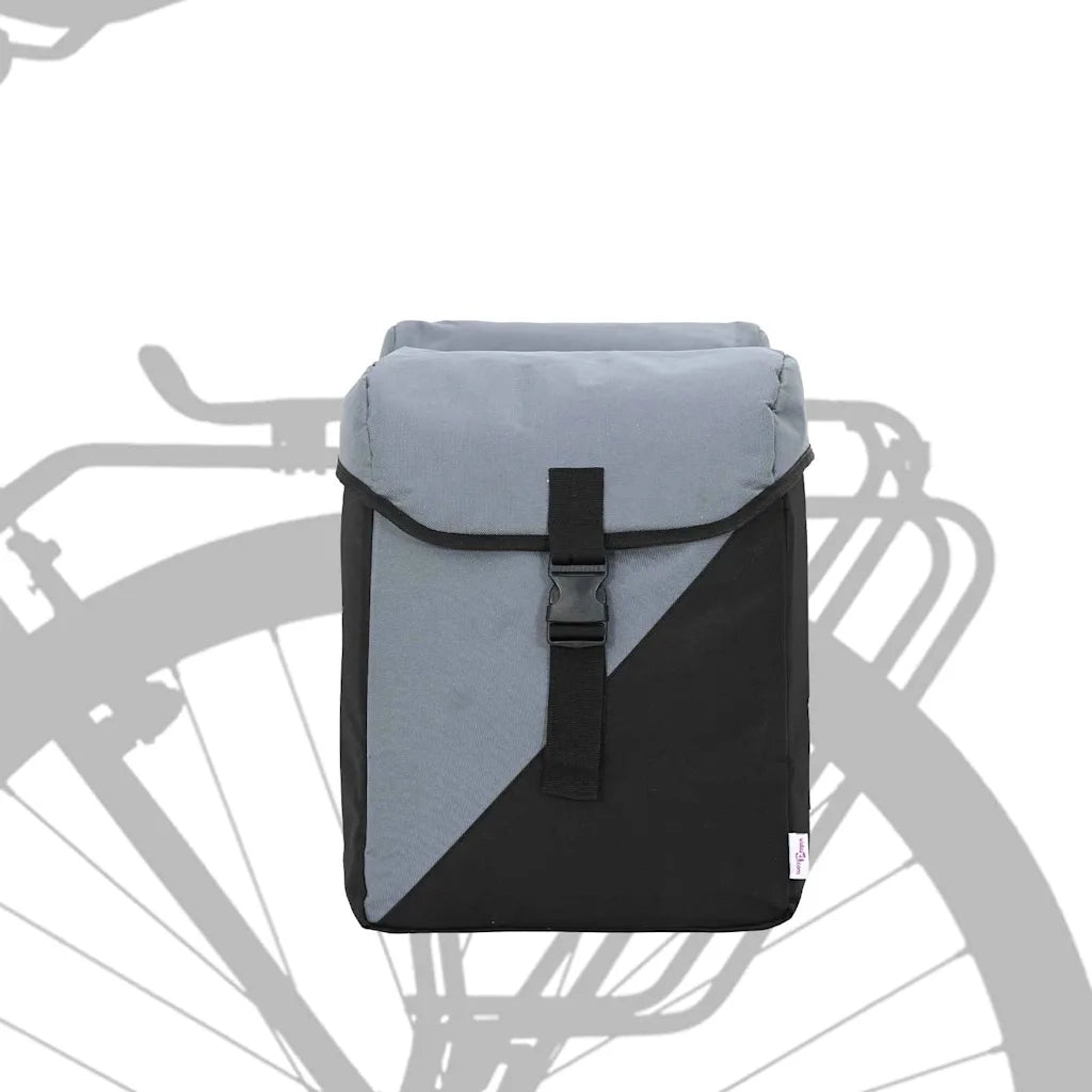 Borsa per biciclette Grigio e Nero 31.5 x 15.5 x 40 cm 42008089