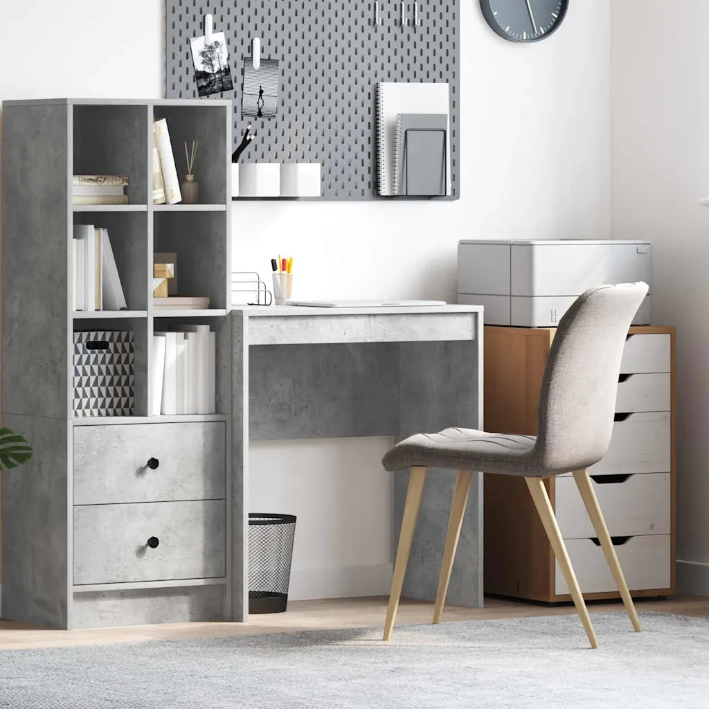 Scrivania Grigio cemento 70 x 40 x 76 cm 869381