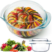 Scatola per forno resistente al calore - forma da forno - resistente al magnetron - resistente al lavastoviglie - diametro 1,5 L - 20,5 x 23,5 x 10,5 cm