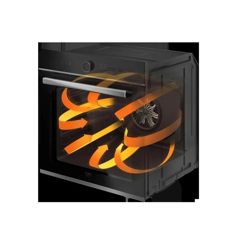 BEKO FORNO BEYOND MULTIFUNZIONE, 8 FUNZIONI, ANTRACITE, RUSTICO, CLASSE A, 71 LITRI, AEROPERFECT® RBIM19200AD