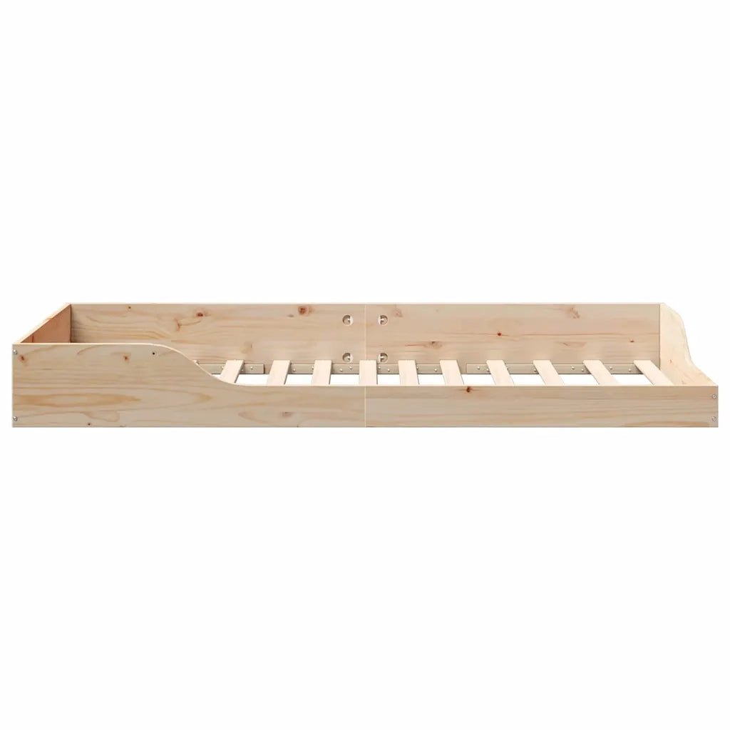 Struttura del letto Marrone 80 x 200 cm Pino massello 873391