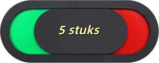 5 pannelli di separazione - schermature per occupazione dello spazio per bagno, camera da bagno, camera, sala riunioni, ufficio, tabella di occupazione 10x4cm (nero)
