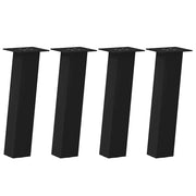 Gambe per Tavolino da Caffè 4 pz Nere 30 cm Acciaio 4012496