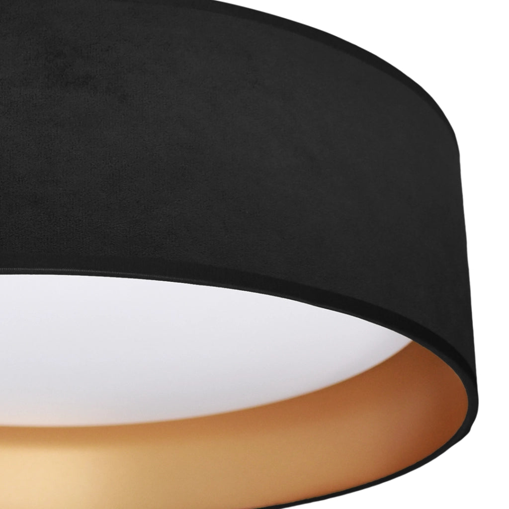 Plafoniera LED Rondo 18W Ø40 nero-oro Milagro ML7070