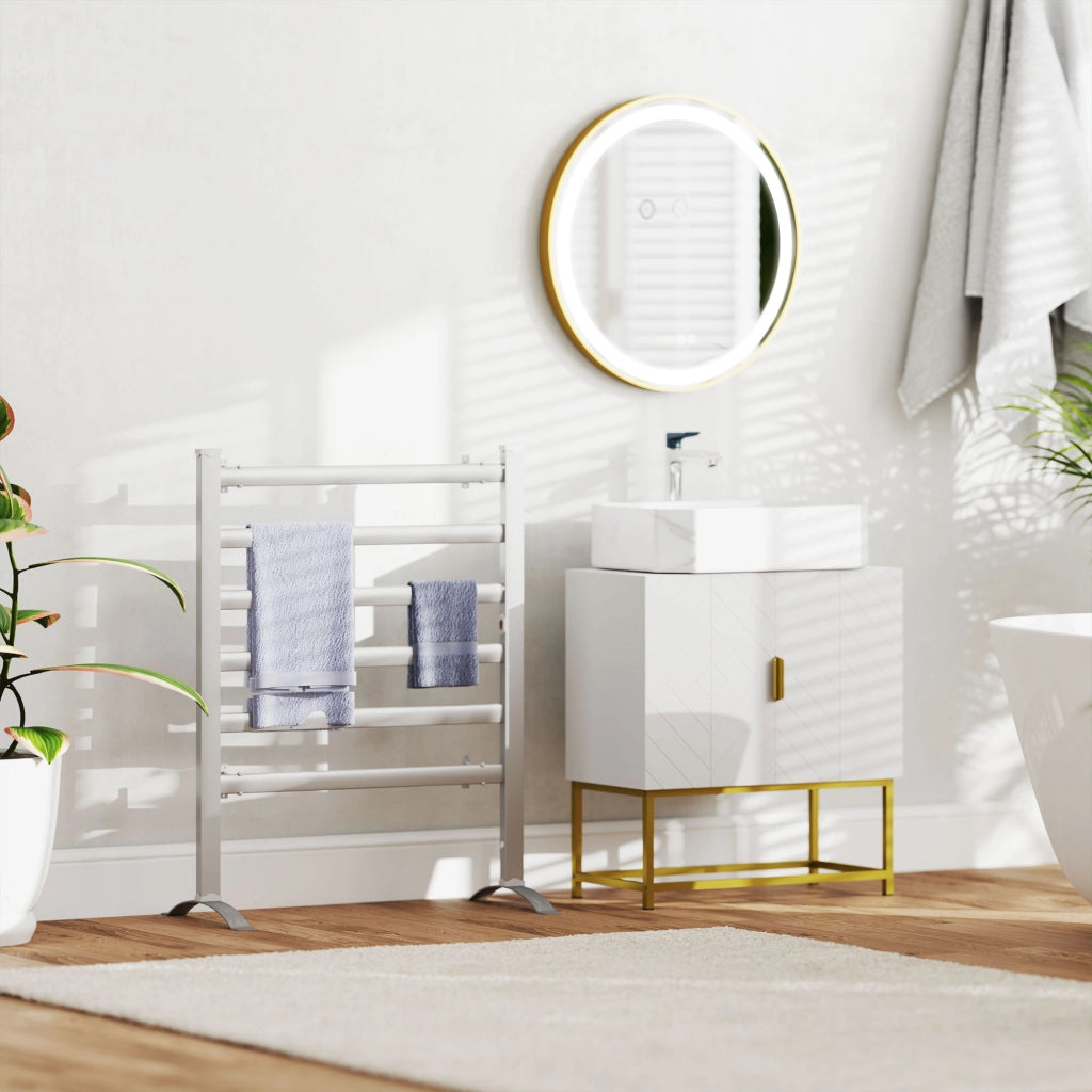 Specchio da Bagno con Luce LED Tattile Regolabile ¨C Xylo ¨C ?60cm Dorato