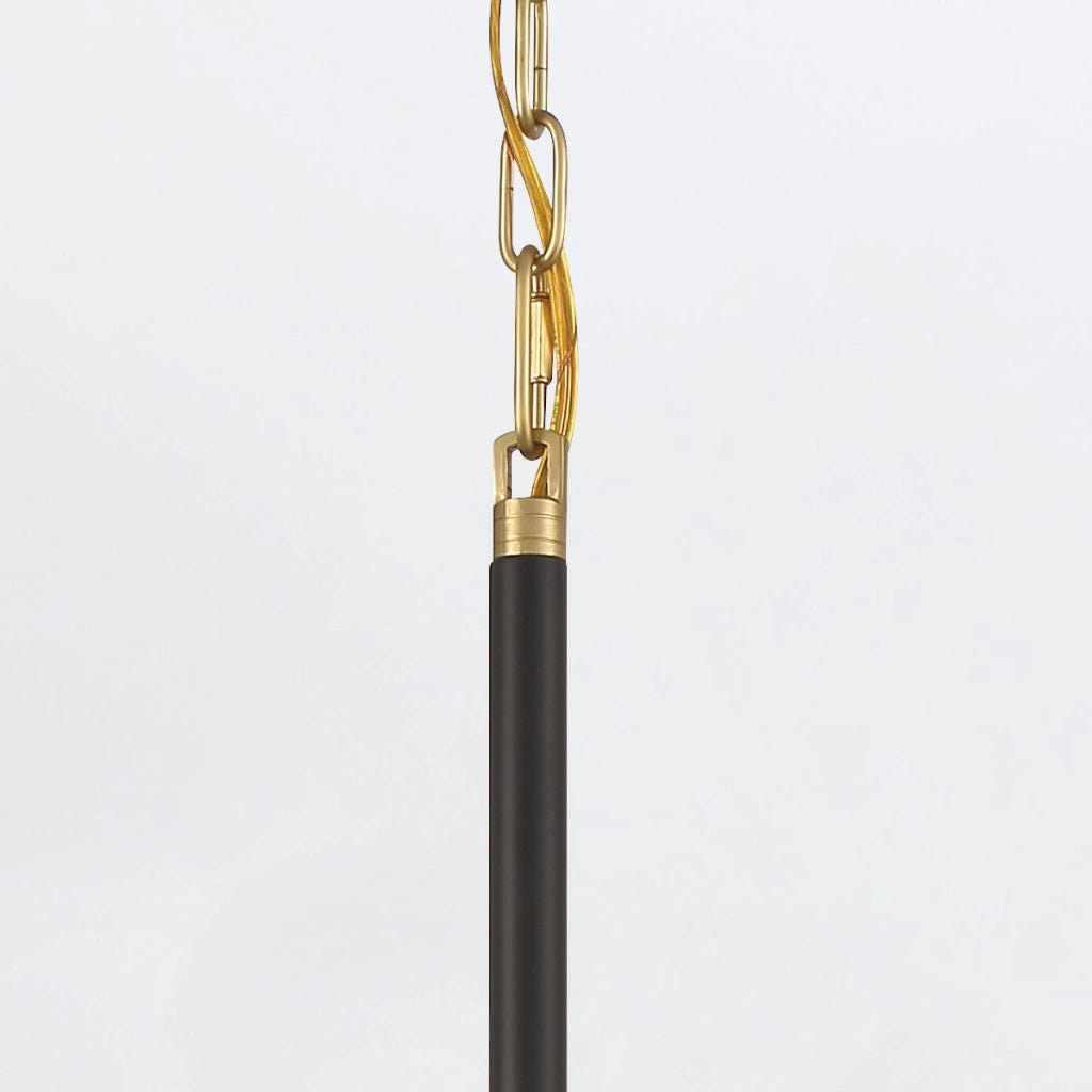 Lampada a sospensione moderna nero-oro LED 15W Welsh