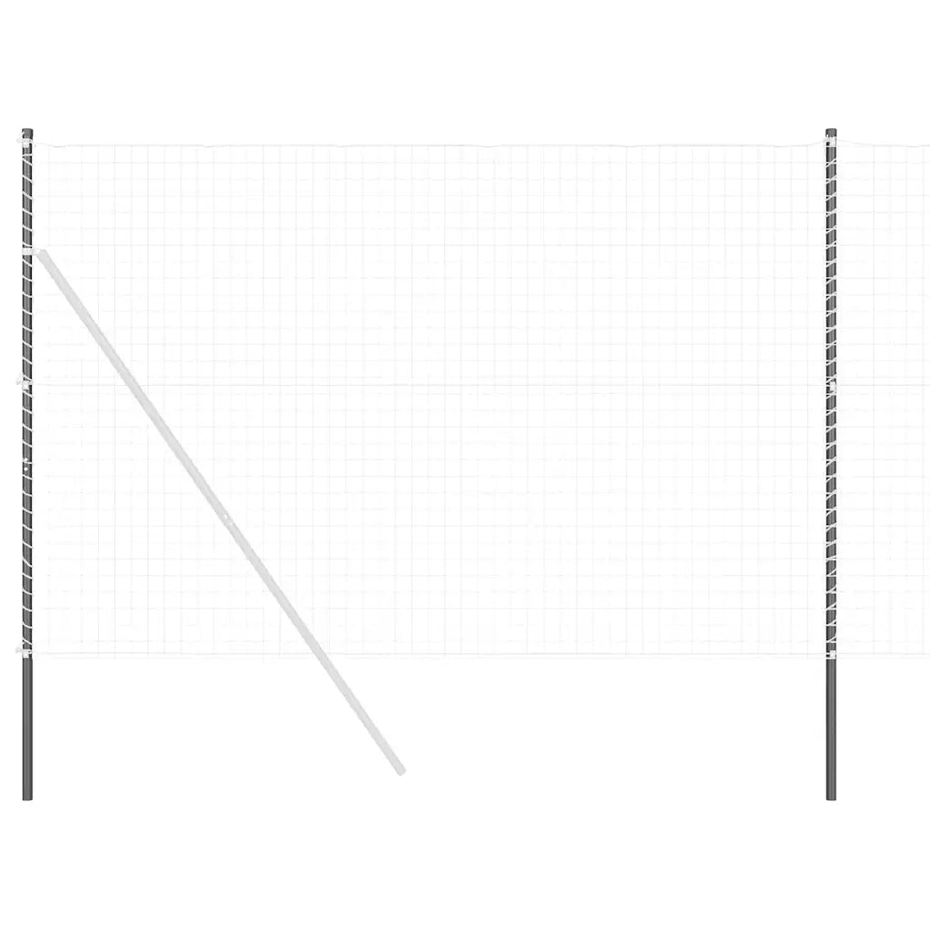 vidaXL Pali per Recinzione 2 pcs Grigio 200 cm