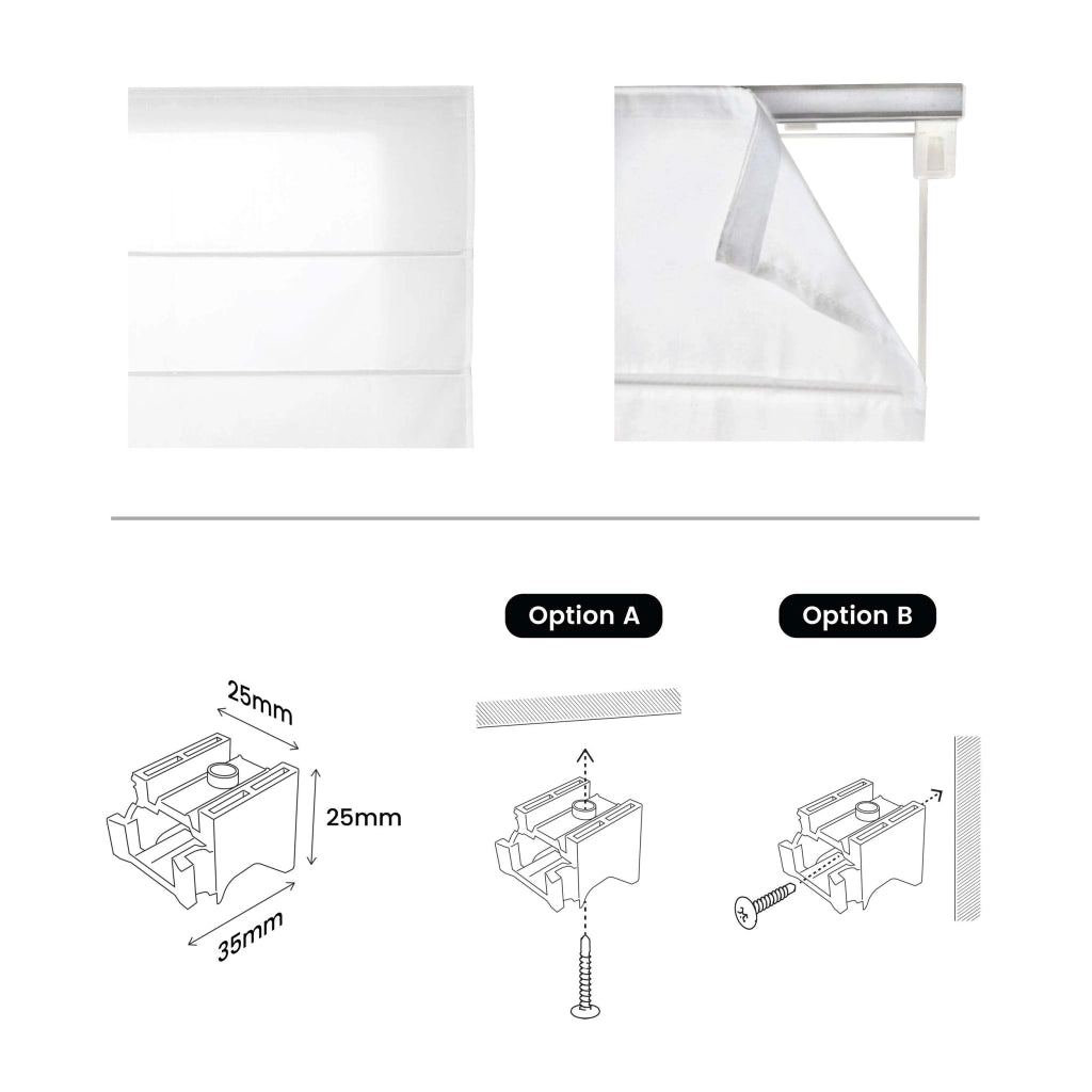 Tenda a Pacchetto Con Aste Ecru 90x175 cm