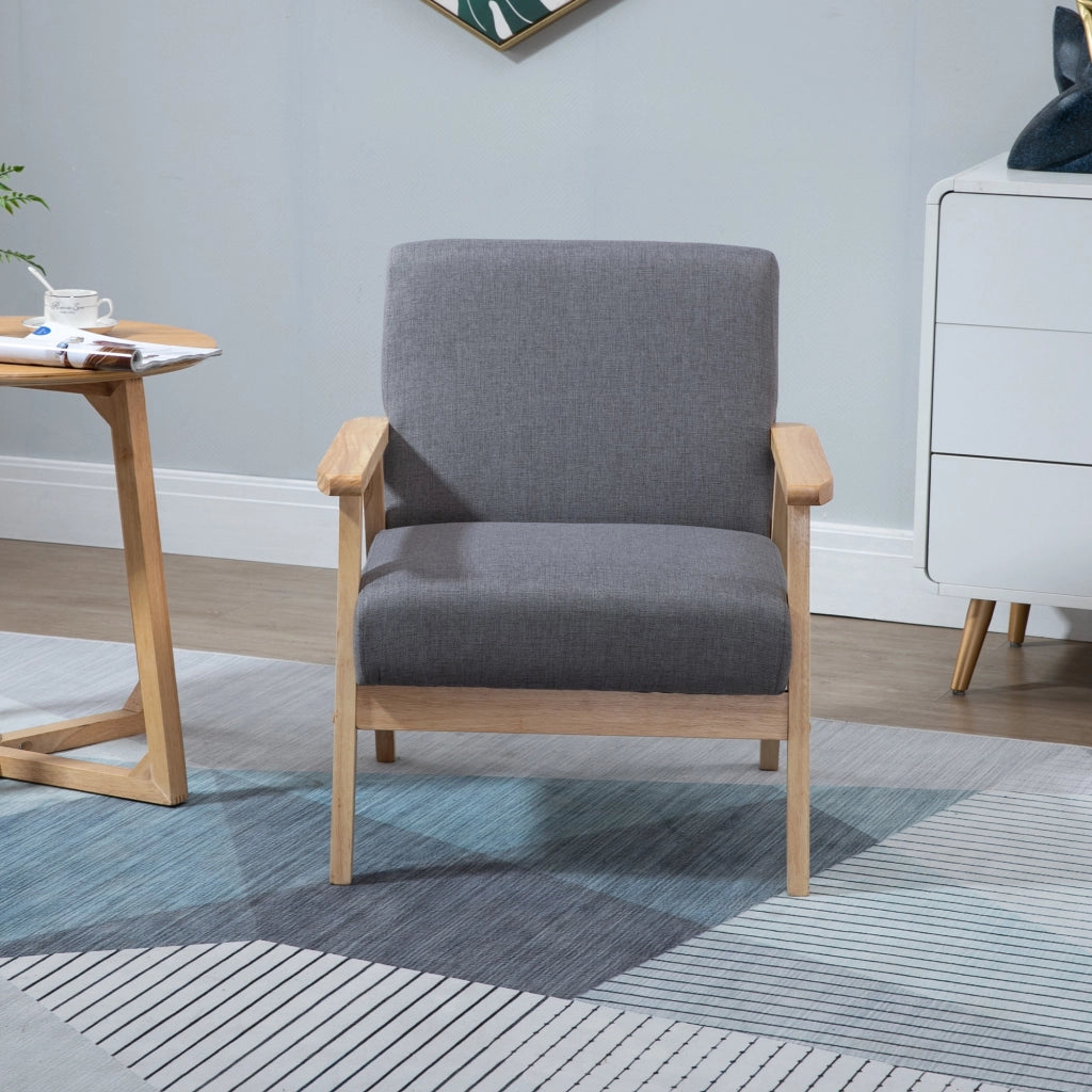 Poltrona massaggiante in legno ¨C zephmum ¨C grigio 64x70x72