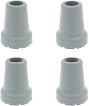 Adattori di assorbimento di urti in gomma - 19 mm - Set da 4 - Anello metallico - Grip extra - Punti di fissaggio per bastoni da trekking