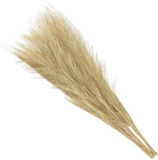 Pampas di grano 45 cm - Pampas artificiale - Decorazione per vasi - Decorazione per matrimonio - Decorazione con piume - Finto grano
