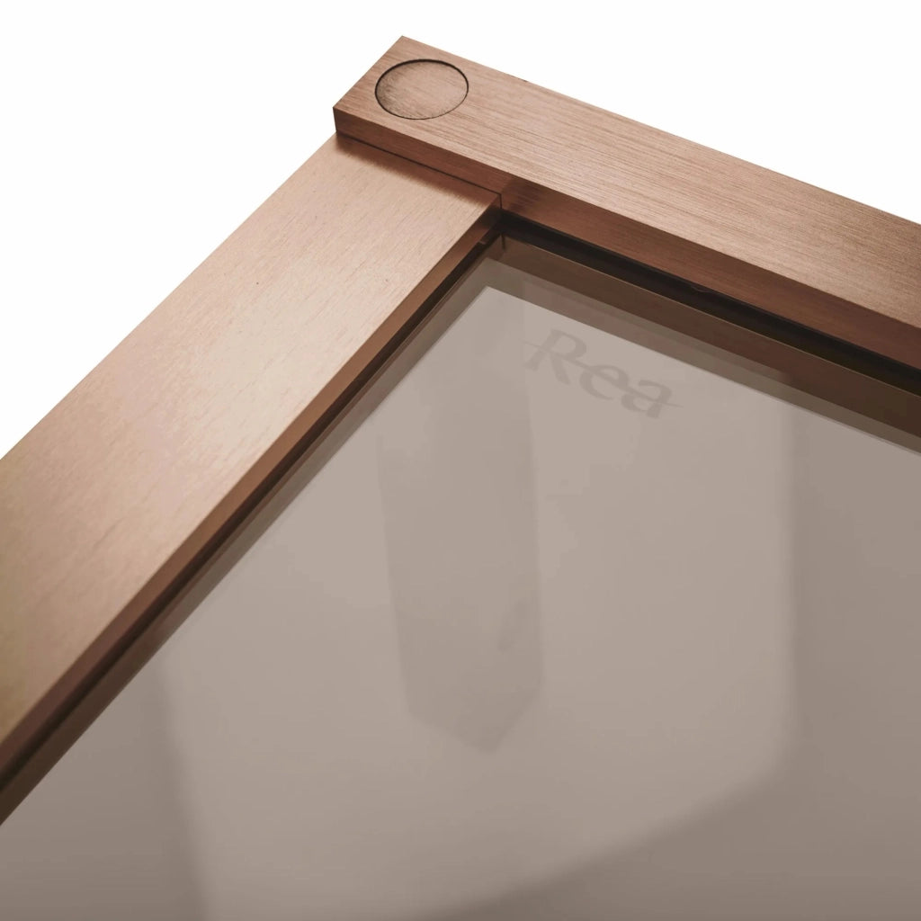 Cabina Doccia Rea Hugo 90x80 Copper Brush