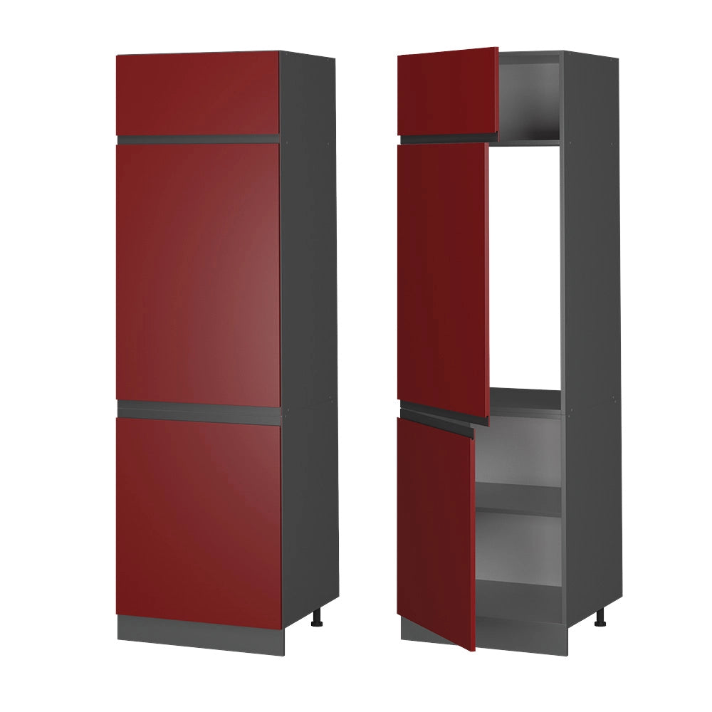 Vicco Mobile alto Rosso 60 cm Forma a J