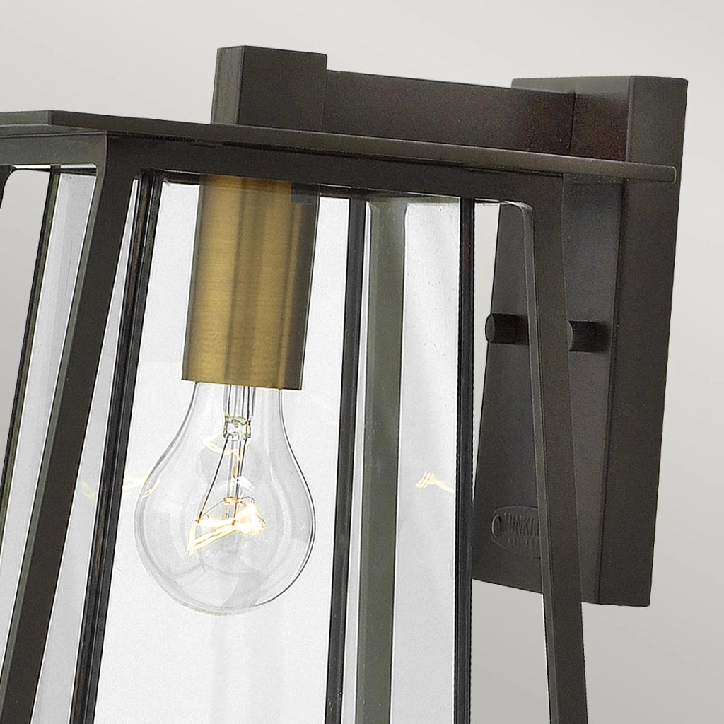 Applique esterno Walker bronzo ottone antico E27 60W