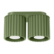 Lampada da soffitto AURA 2 verde oliva GU10