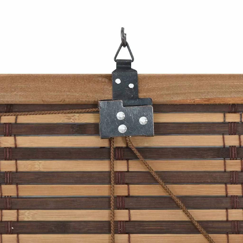 vidaXL Tenda per Finestra con tende Marrone 80 x 160 cm Bambù