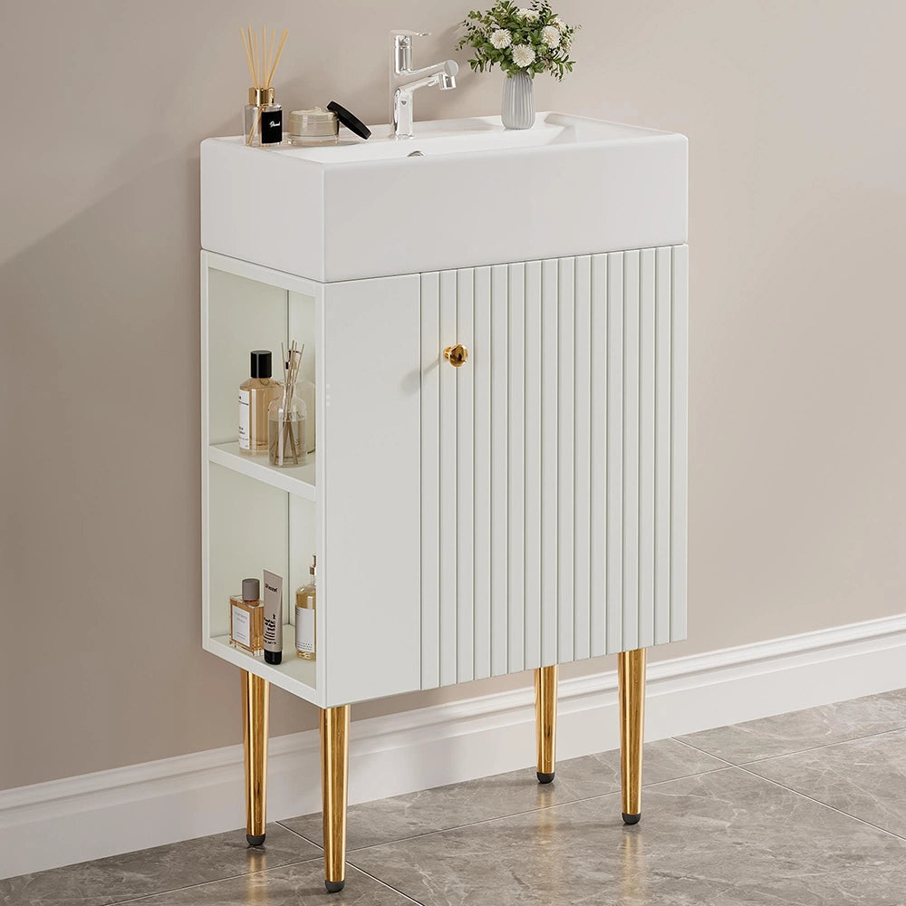 Mobile bagno lavabo - Xylo - 55 cm bianco