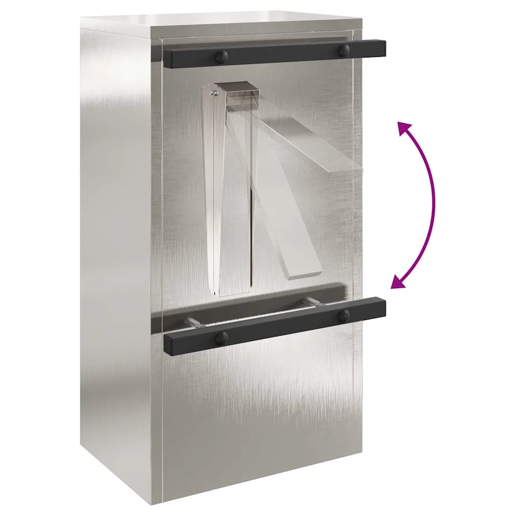 cassetta postalepastkastei con porta Argento 30 x 20 x 55 cm 874951