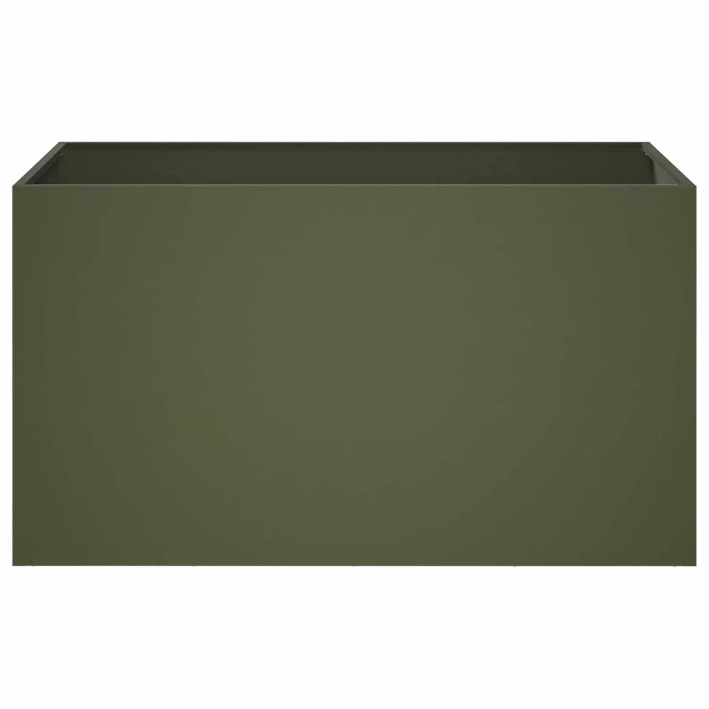 Vaso da giardino 2 pz Verde Oliva 100 x 50 x 50 cm 8005281