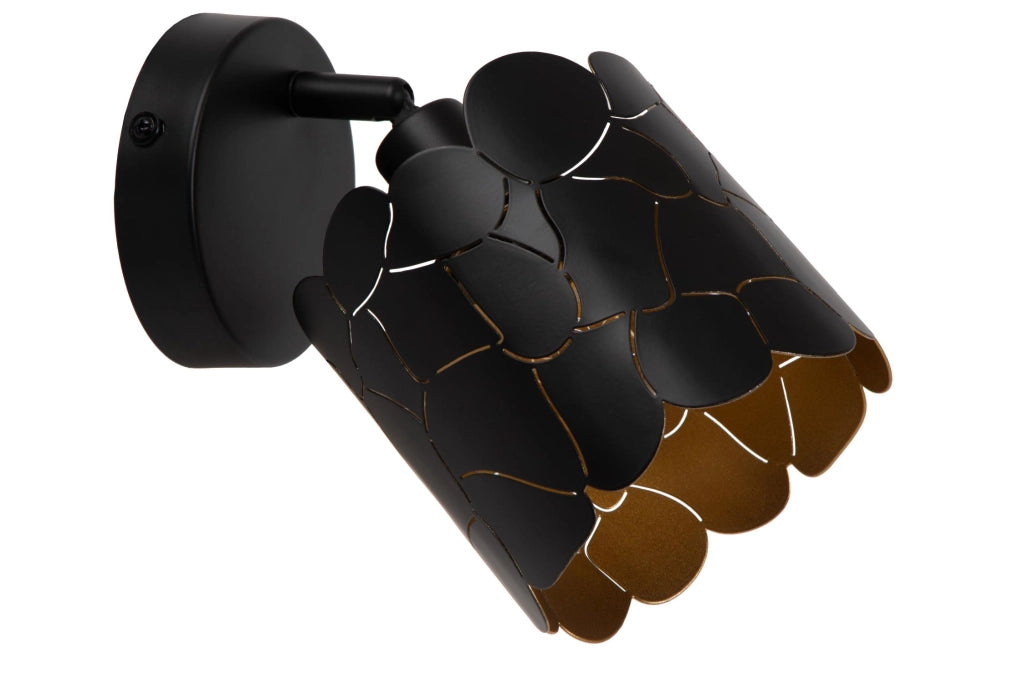 Applique da parete ALMELO 1xE14 nero oro Lucide