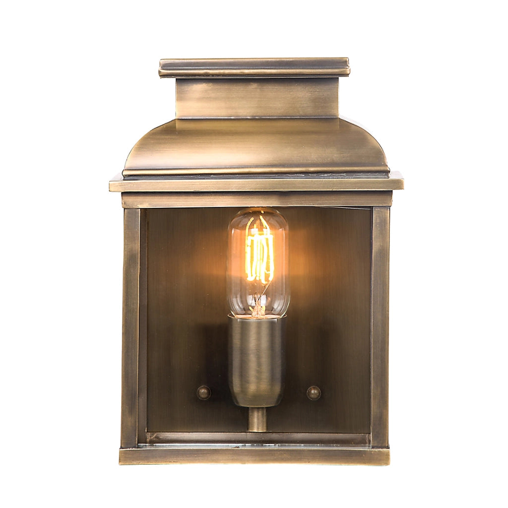 Applique esterno ottone anticato E27 60W Old Bailey