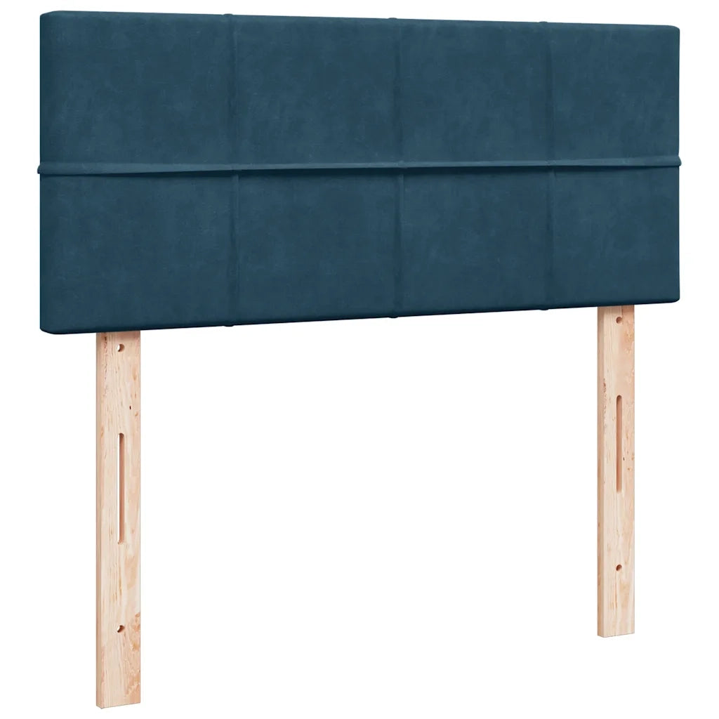 Giroletto a Molle con Materasso Blu 120x200 cm in Velluto 3287714