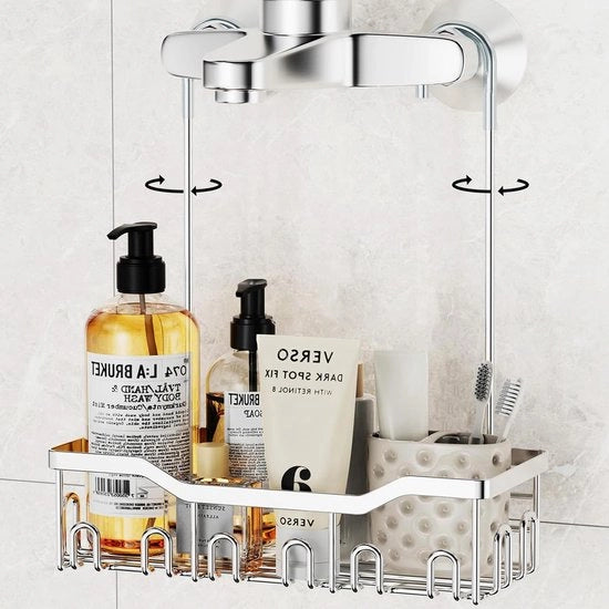 Doucherek senza foratura - argento - acciaio inox