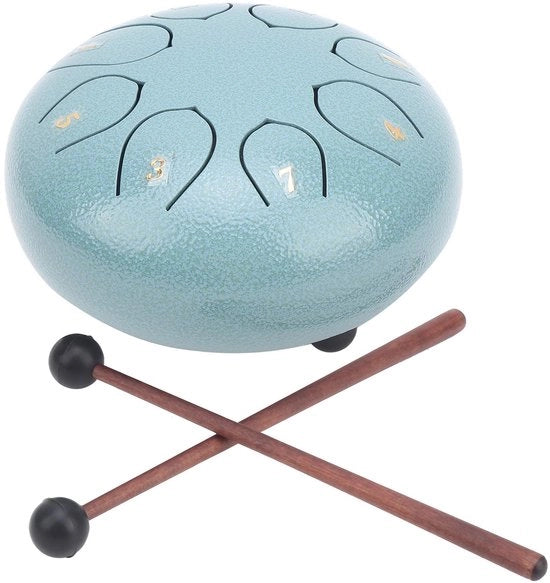 Tromba a 6 pollici - 8 note - Tamburo a lingua in acciaio - Strumento percussivo - Educazione musicale - Terapia del suono