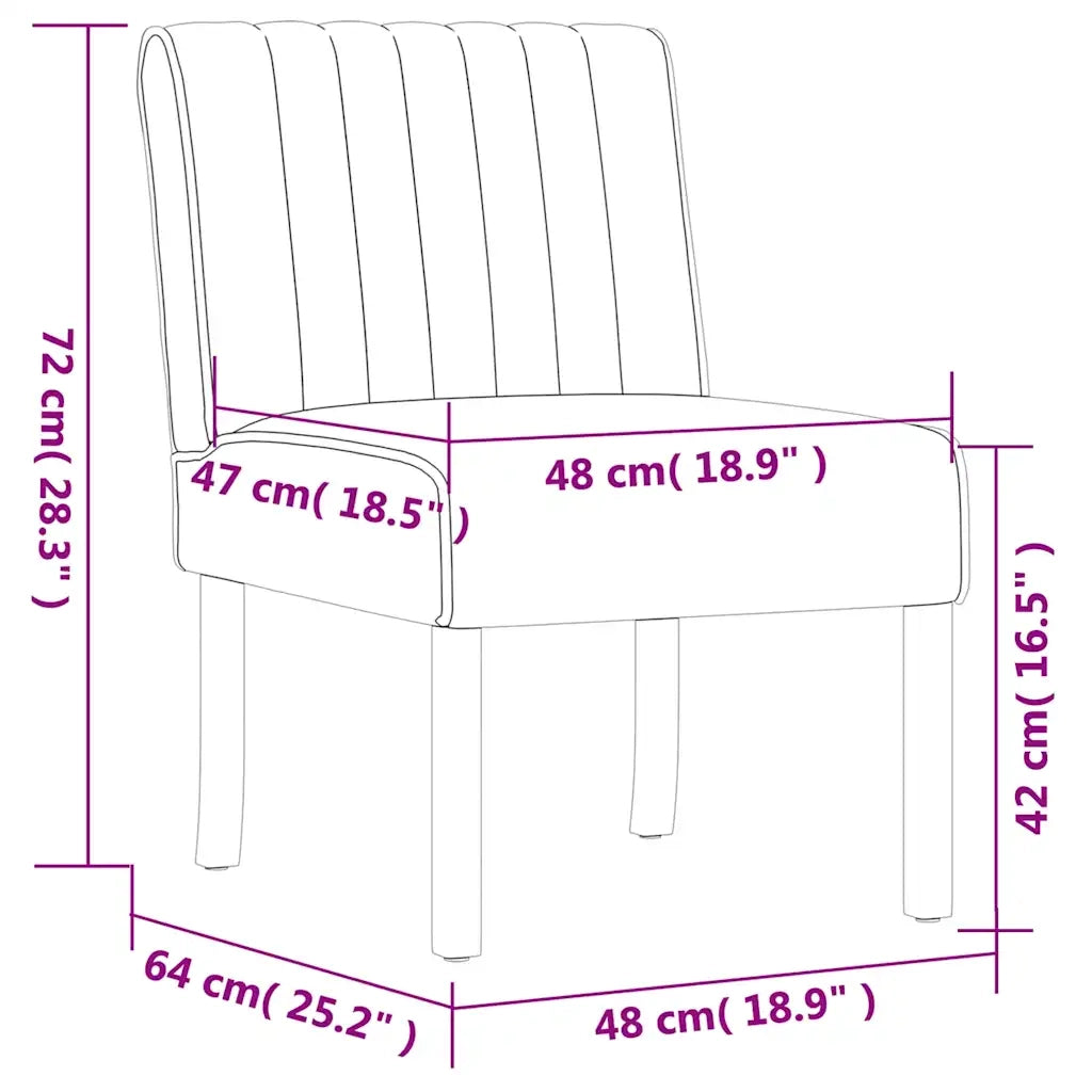 Sedia Pantofola Nera in Velluto 352454