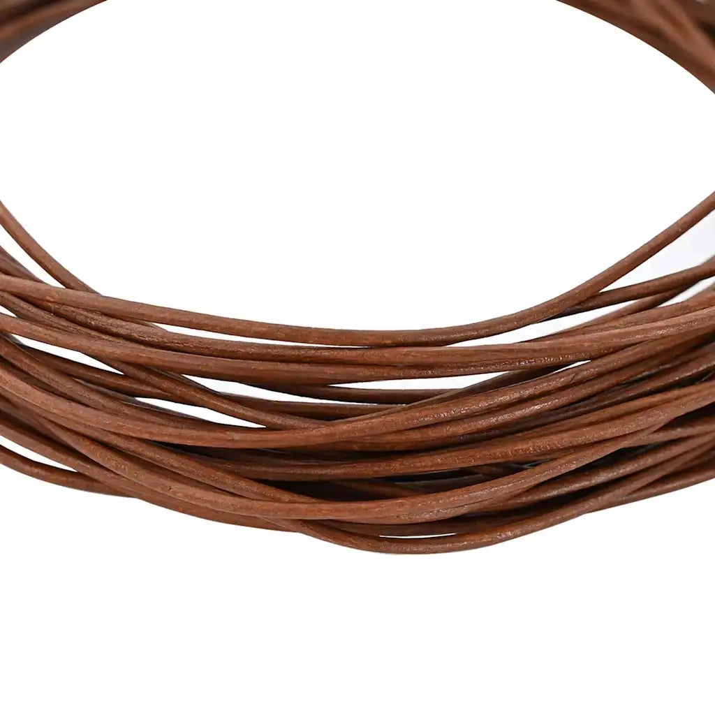 Cordino in Pelle Marrone Chiaro ?2,5 mm x 5 m Pelle CFW3239109