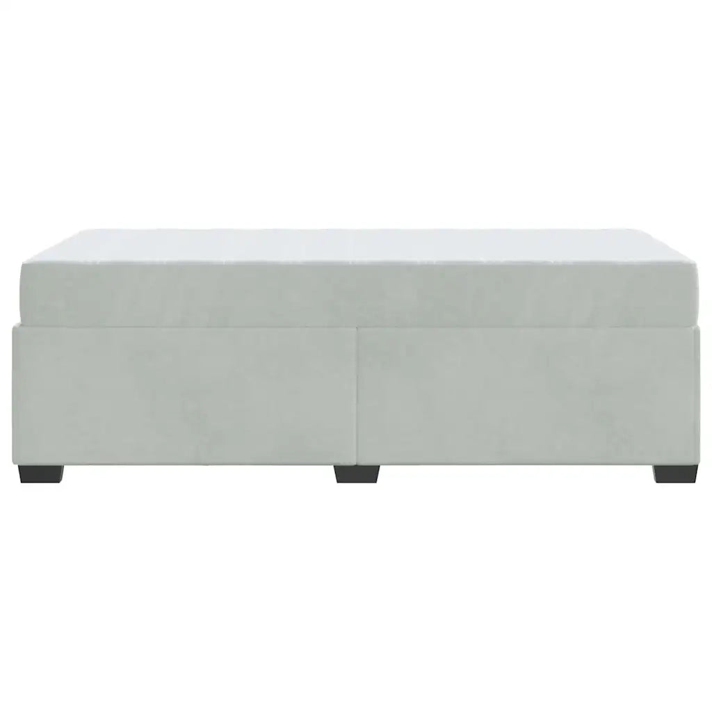 Struttura del letto-Giroletto Grigio chiaro 100 x 200 cm Tessuto 580670