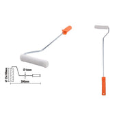 Trade Shop - Rullo Per Pittura Pennello Precisione 4" Con Impugnatura Ergonomica 500mm 90368 -