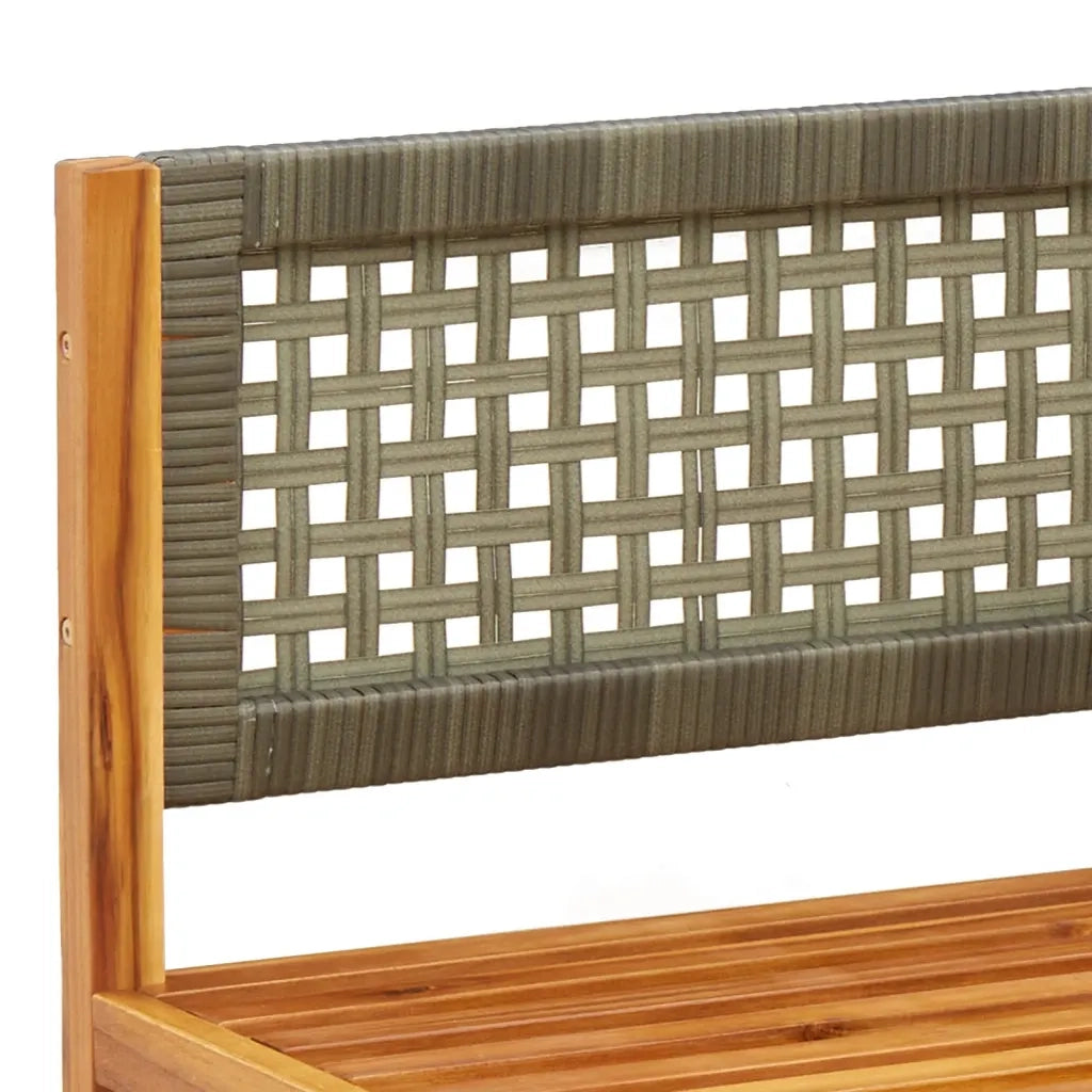 Divani da Giardino Angolari con Cuscini 2 pz in Legno di Acacia e Rattan 3278899