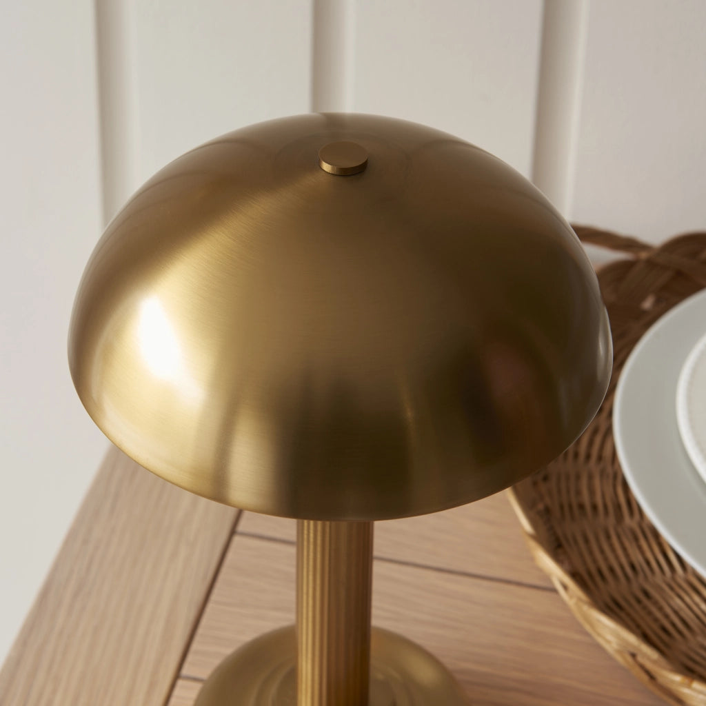Lampada tavolo LED 2W cordless touch ottone Bridport Endon