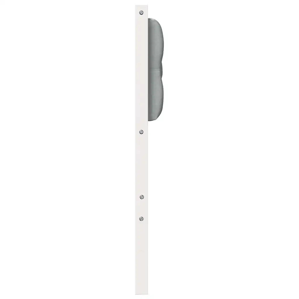Testiera-Testiera con Cuscini Bianco e grigio chiaro 200 cm Legno di pino massello