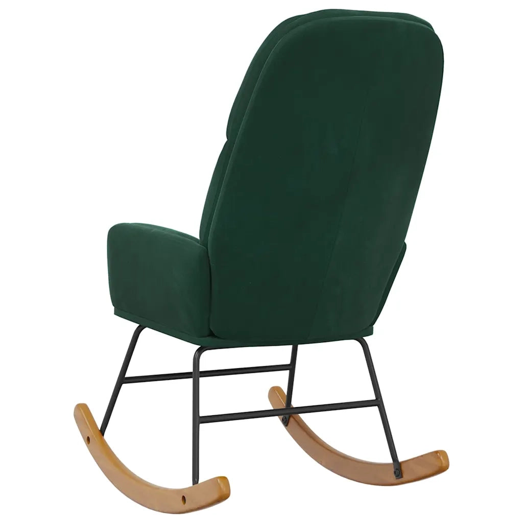 Sedia da Pranzo Verde Scuro in Velluto 4102623